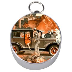 Car Automobile Transport Passenger Silver Compasses by Nexatart