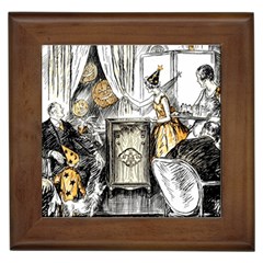 Vintage People Party Celebrate Framed Tiles by Nexatart