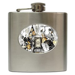 Vintage People Party Celebrate Hip Flask (6 Oz) by Nexatart