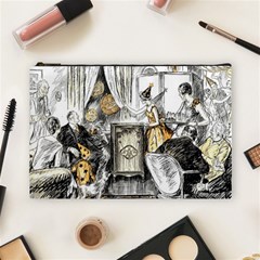 Vintage People Party Celebrate Cosmetic Bag (large)  by Nexatart