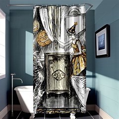 Vintage People Party Celebrate Shower Curtain 36  X 72  (stall)  by Nexatart