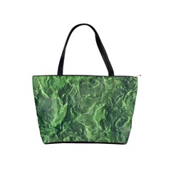 Green Geological Surface Background Shoulder Handbags by Nexatart