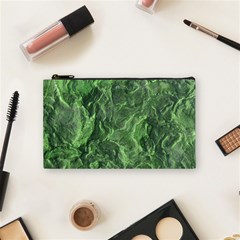 Green Geological Surface Background Cosmetic Bag (small)  by Nexatart