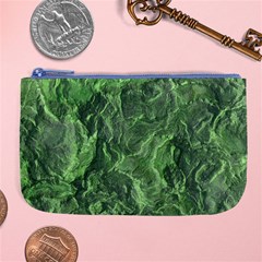 Green Geological Surface Background Large Coin Purse by Nexatart