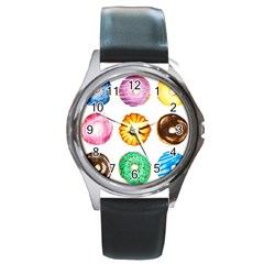 Donuts Round Metal Watch