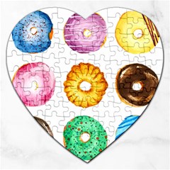 Donuts Jigsaw Puzzle (heart) by KuriSweets