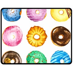 Donuts Fleece Blanket (medium)  by KuriSweets