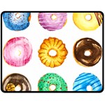 Donuts Fleece Blanket (Medium)  60 x50  Blanket Front