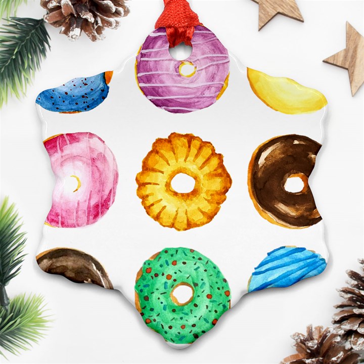 Donuts Ornament (Snowflake)