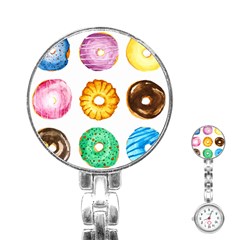 Donuts Stainless Steel Nurses Watch by KuriSweets