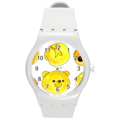 Bread Round Plastic Sport Watch (M)