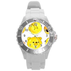 Bread Round Plastic Sport Watch (L)