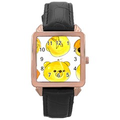 Bread Rose Gold Leather Watch 