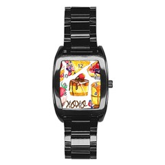 Xoxo Stainless Steel Barrel Watch by KuriSweets