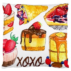 Xoxo Large Flano Cushion Case (two Sides) by KuriSweets