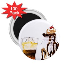 Coffee And Milkshakes 2 25  Magnets (100 Pack)  by KuriSweets