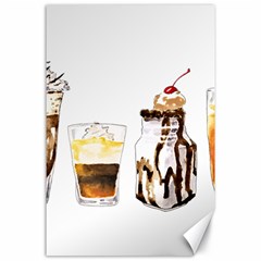 Coffee And Milkshakes Canvas 24  X 36  by KuriSweets