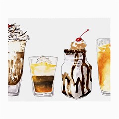 Coffee And Milkshakes Small Glasses Cloth (2-side) by KuriSweets