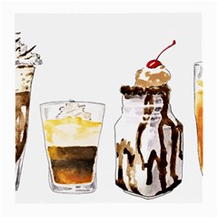 Coffee And Milkshakes Medium Glasses Cloth by KuriSweets