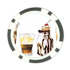 Coffee And Milkshakes Poker Chip Card Guard by KuriSweets