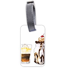 Coffee And Milkshakes Luggage Tags (one Side)  by KuriSweets