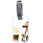 Coffee and milkshakes Luggage Tags (Two Sides) Back