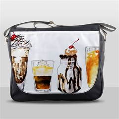 Coffee And Milkshakes Messenger Bags by KuriSweets