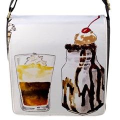 Coffee And Milkshakes Flap Messenger Bag (s) by KuriSweets