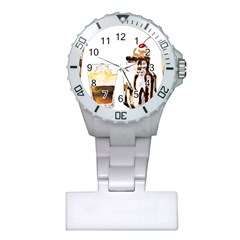 Coffee And Milkshakes Plastic Nurses Watch by KuriSweets