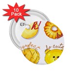 Cute Bread 2.25  Buttons (10 pack)  Front