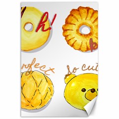 Cute Bread Canvas 24  X 36 