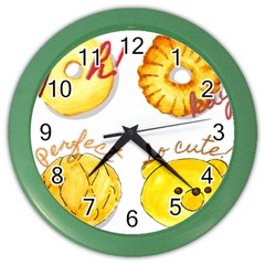 Cute Bread Color Wall Clocks by KuriSweets