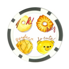 Cute Bread Poker Chip Card Guard by KuriSweets