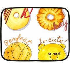 Cute Bread Fleece Blanket (mini) by KuriSweets