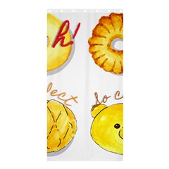 Cute Bread Shower Curtain 36  X 72  (stall)  by KuriSweets