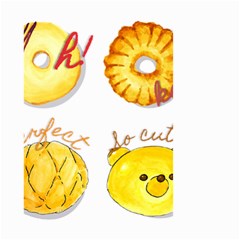 Cute Bread Small Garden Flag (two Sides)