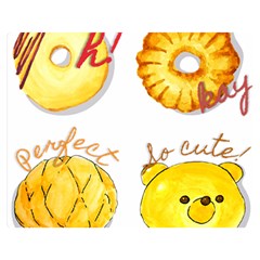 Cute Bread Double Sided Flano Blanket (medium)  by KuriSweets