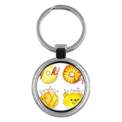 Bread Stickers Key Chains (round)  by KuriSweets