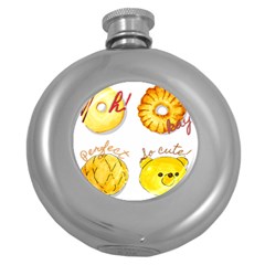 Bread Stickers Round Hip Flask (5 Oz) by KuriSweets