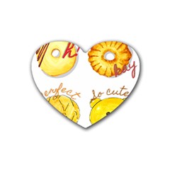 Bread Stickers Heart Coaster (4 Pack) 