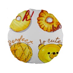 Bread Stickers Standard 15  Premium Round Cushions by KuriSweets