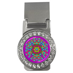 Hearts In A Mandala Scenery Of Fern Money Clips (cz)  by pepitasart