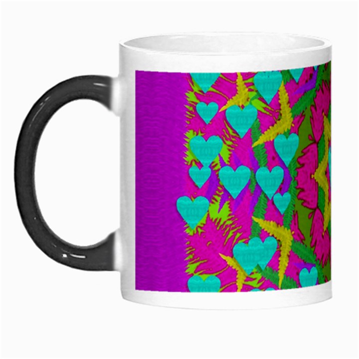 Hearts In A Mandala Scenery Of Fern Morph Mugs