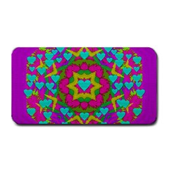 Hearts In A Mandala Scenery Of Fern Medium Bar Mats by pepitasart