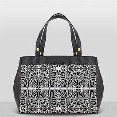 Dark Oriental Ornate Pattern Office Handbags (2 Sides)  by dflcprints