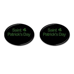  St  Patricks Day  Cufflinks (oval) by Valentinaart