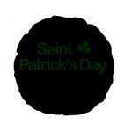  St. Patricks day  Standard 15  Premium Round Cushions Back