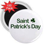  St. Patricks day  3  Magnets (100 pack) Front