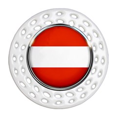 Austria Country Nation Flag Ornament (round Filigree) by Nexatart