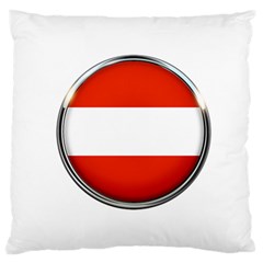 Austria Country Nation Flag Standard Flano Cushion Case (one Side) by Nexatart